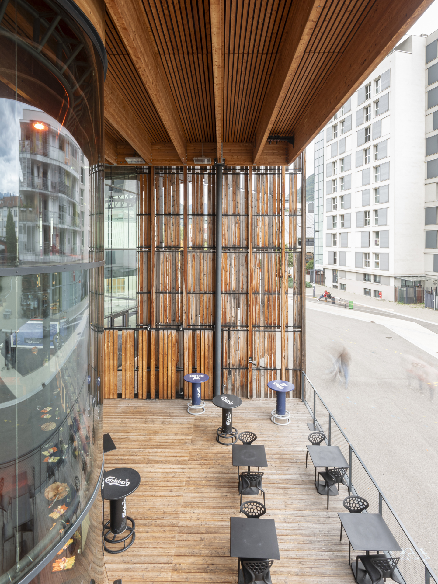 Photographie d'architecture montrant la belle électrique à grenoble