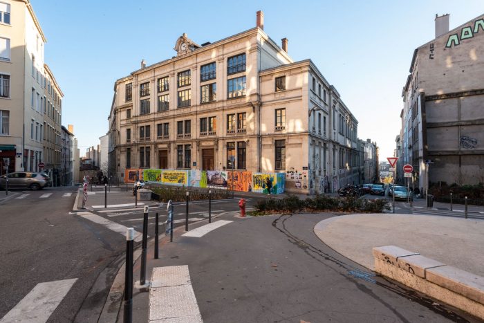 photos du chantier du collège Truffaut, Lyon