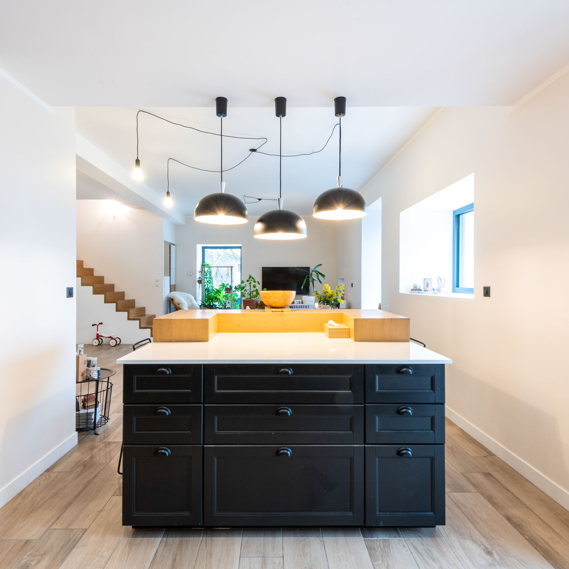 photo d'architecture d'intérieur présentant la maison Bomais