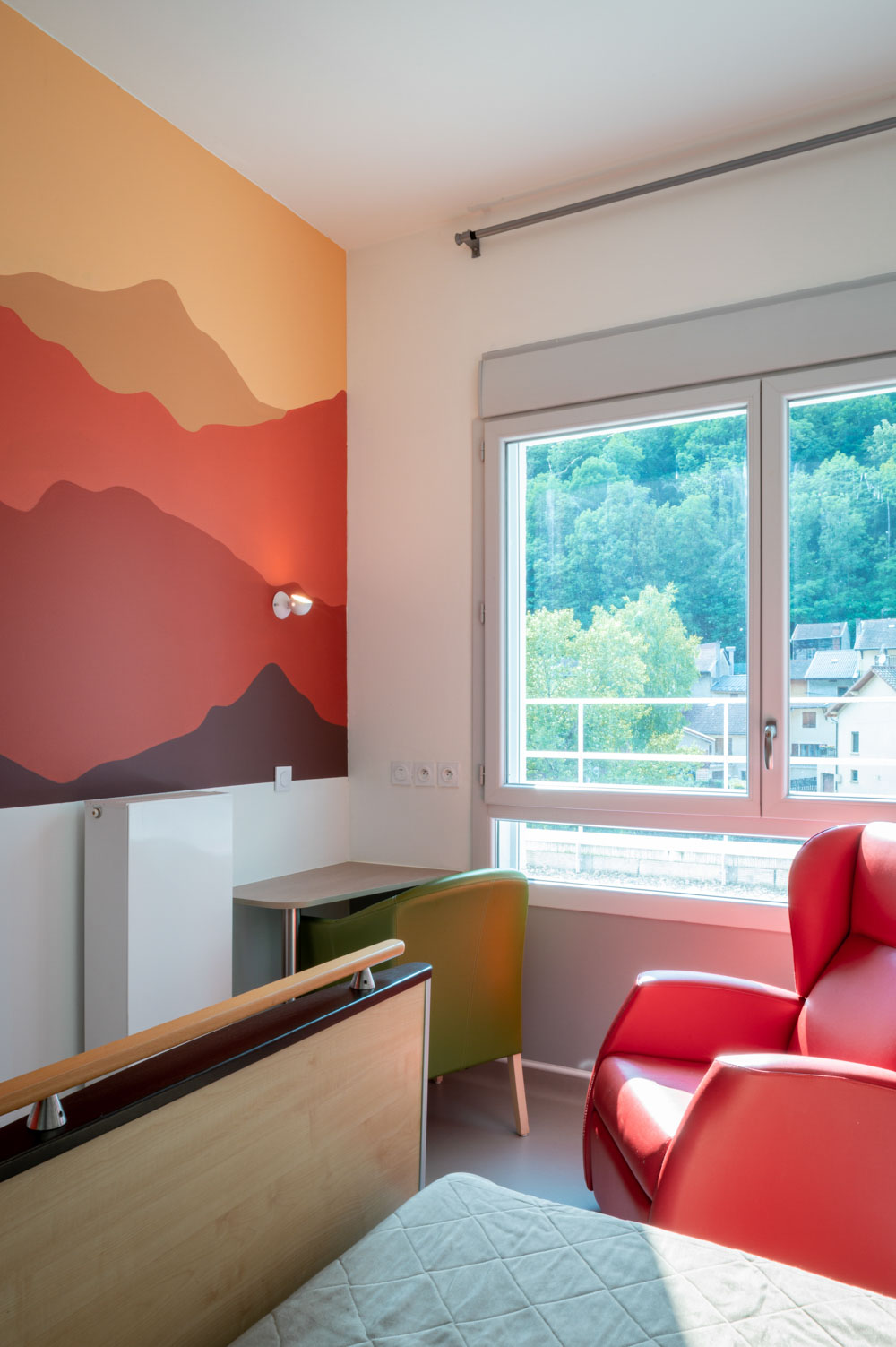 Photographie d'architecture de l'EHPAD de Saint Rambert en Bugey