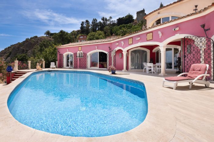 Photographie d'architecture d'une villa sur la côte d'azur