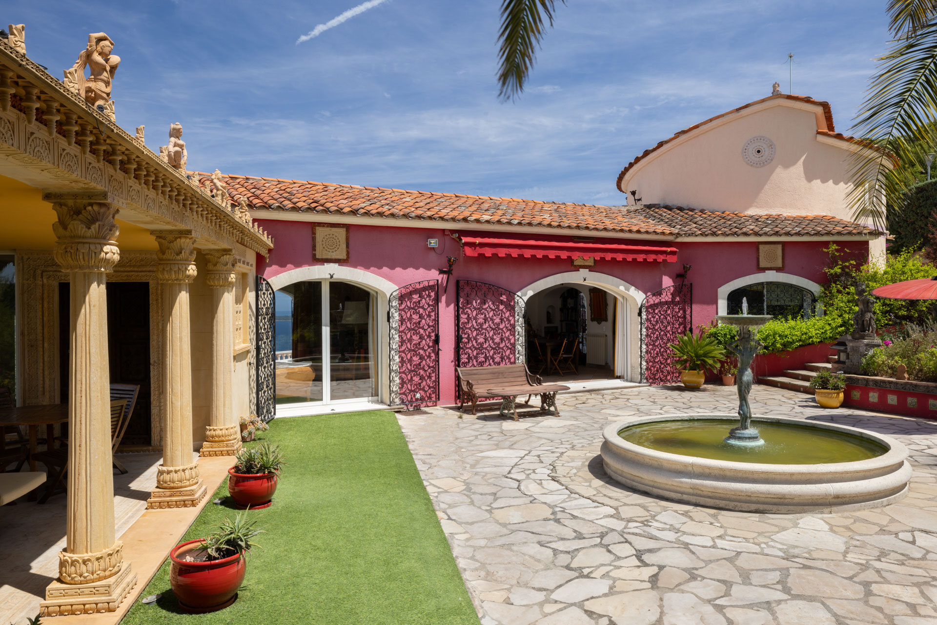 Photographie d'architecture d'une villa sur la côte d'azur