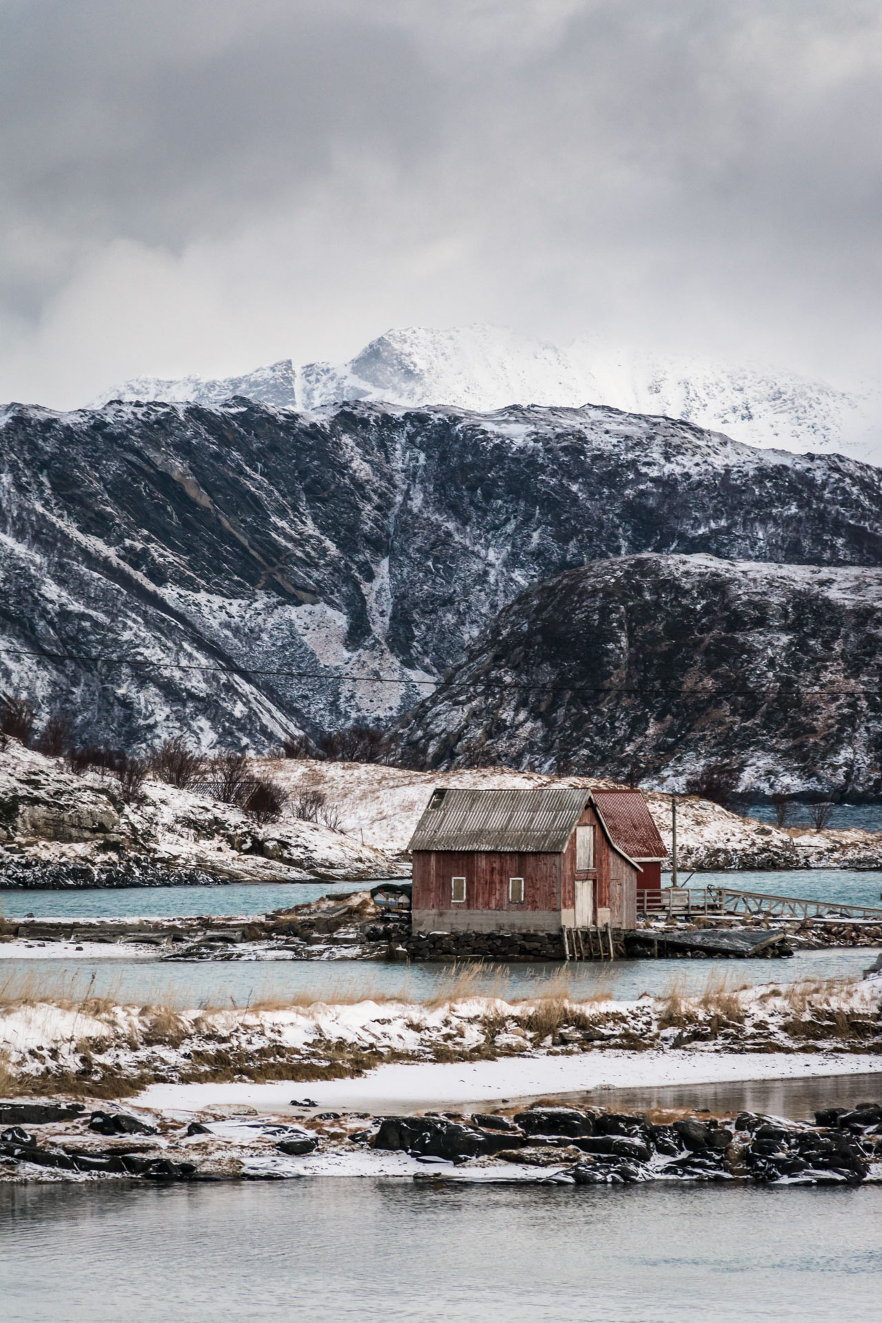 photo de paysage des cabanes de Sommaroy