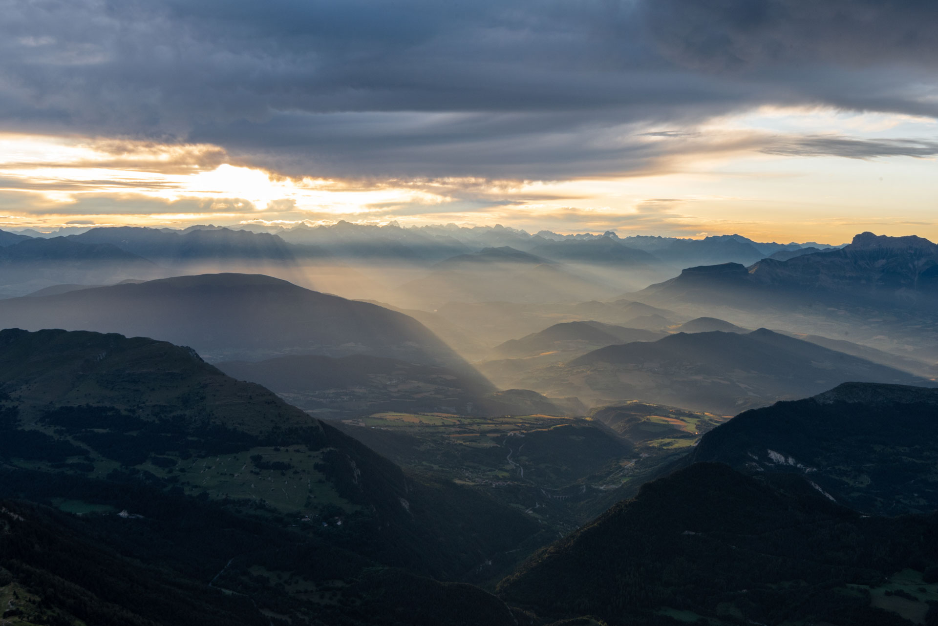 photo de paysage depui le Grand Veymont, Vercors