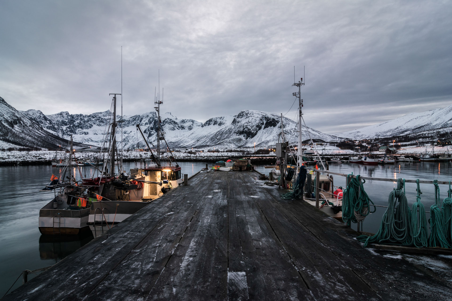 photo de paysage d'une jetée en Norvège