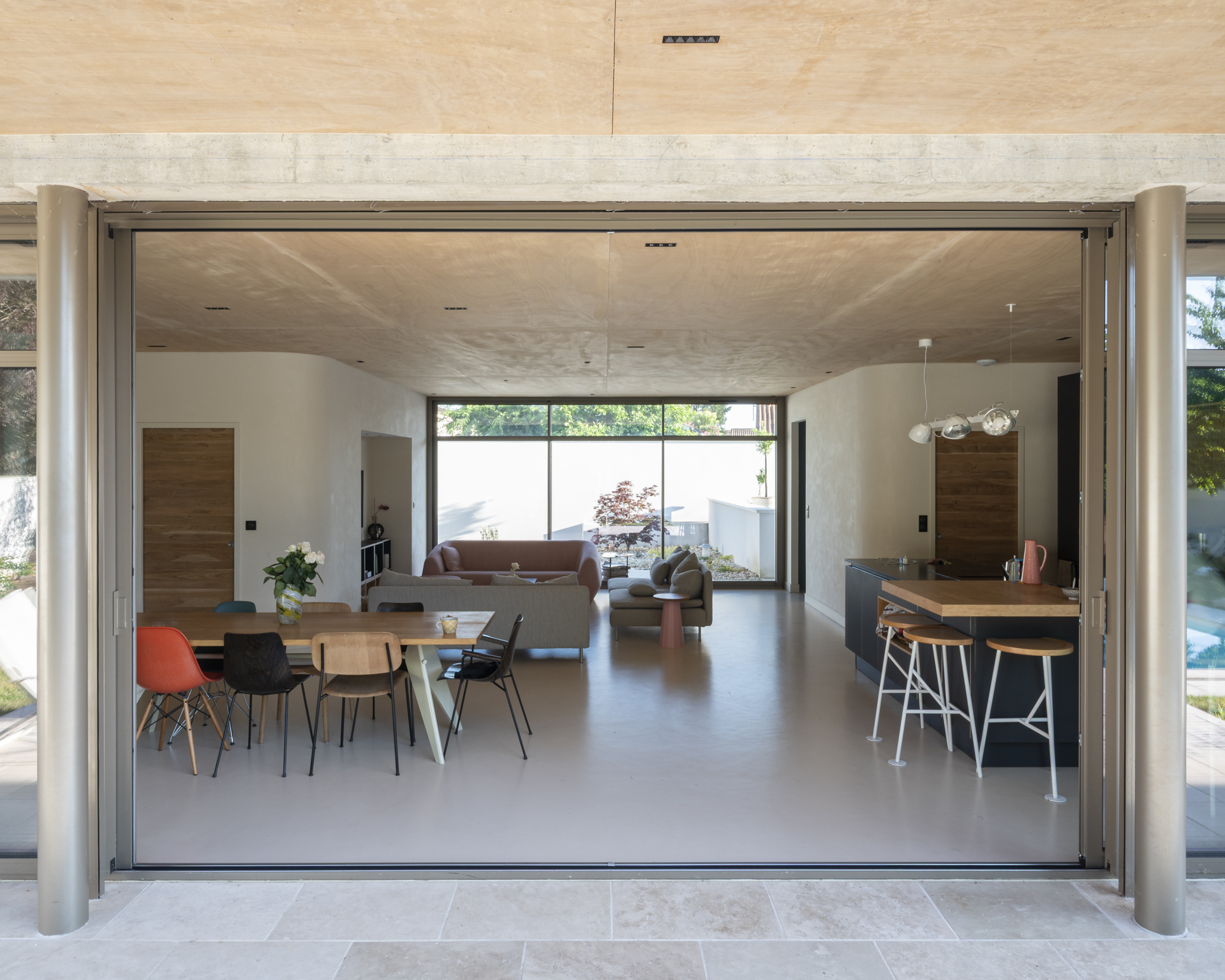 Nicolas Richard, photographie d'architecture d'une maison contemporaine à Gond-Pontouvre