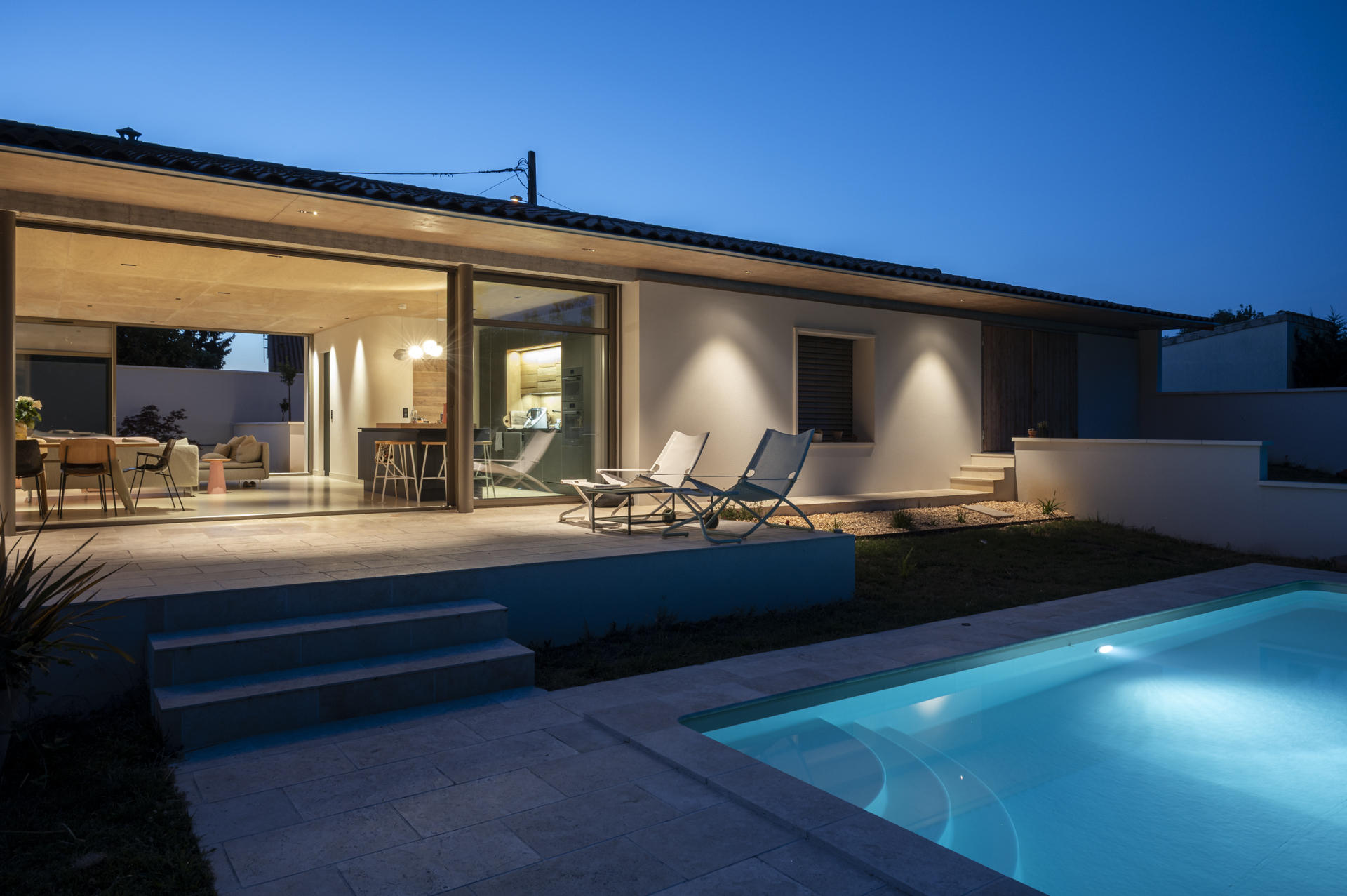 Nicolas Richard, photographie d'architecture d'une maison contemporaine à Gond-Pontouvre